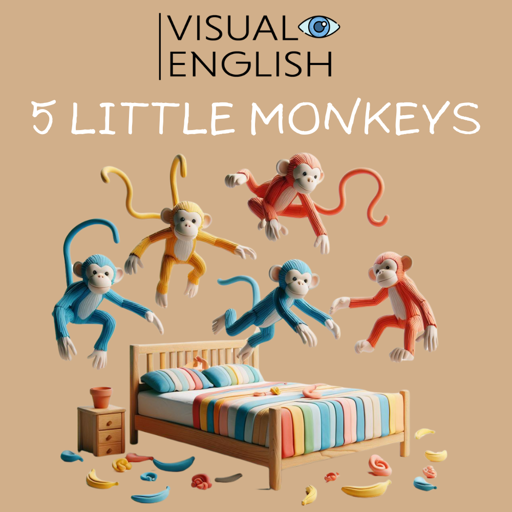 5 Little Monkeys ESL lesson thumbnail