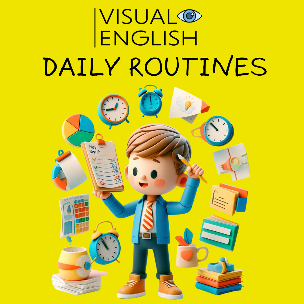 My Daily Routine ESL lesson thumbnail