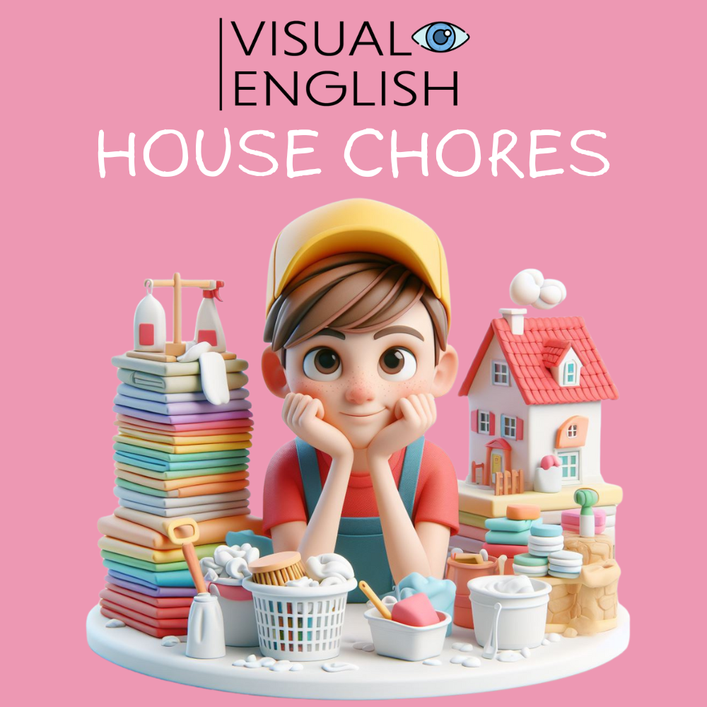 Household Chores ESL lesson thumbnail